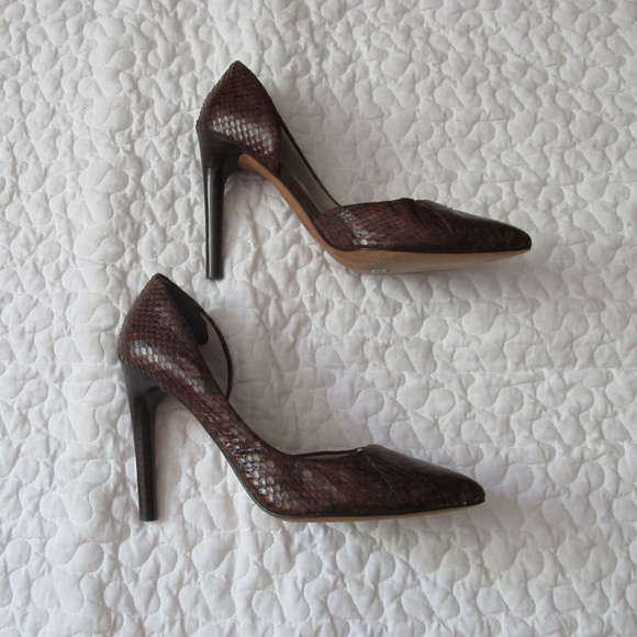 Snake All-leather pumps D’Orsay - Picture 5 of 8